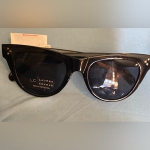 Lauren Conrad Black sunglasses with silver accent